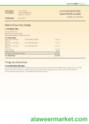 Southern California EDISON utility business bill, page 6, SCR
